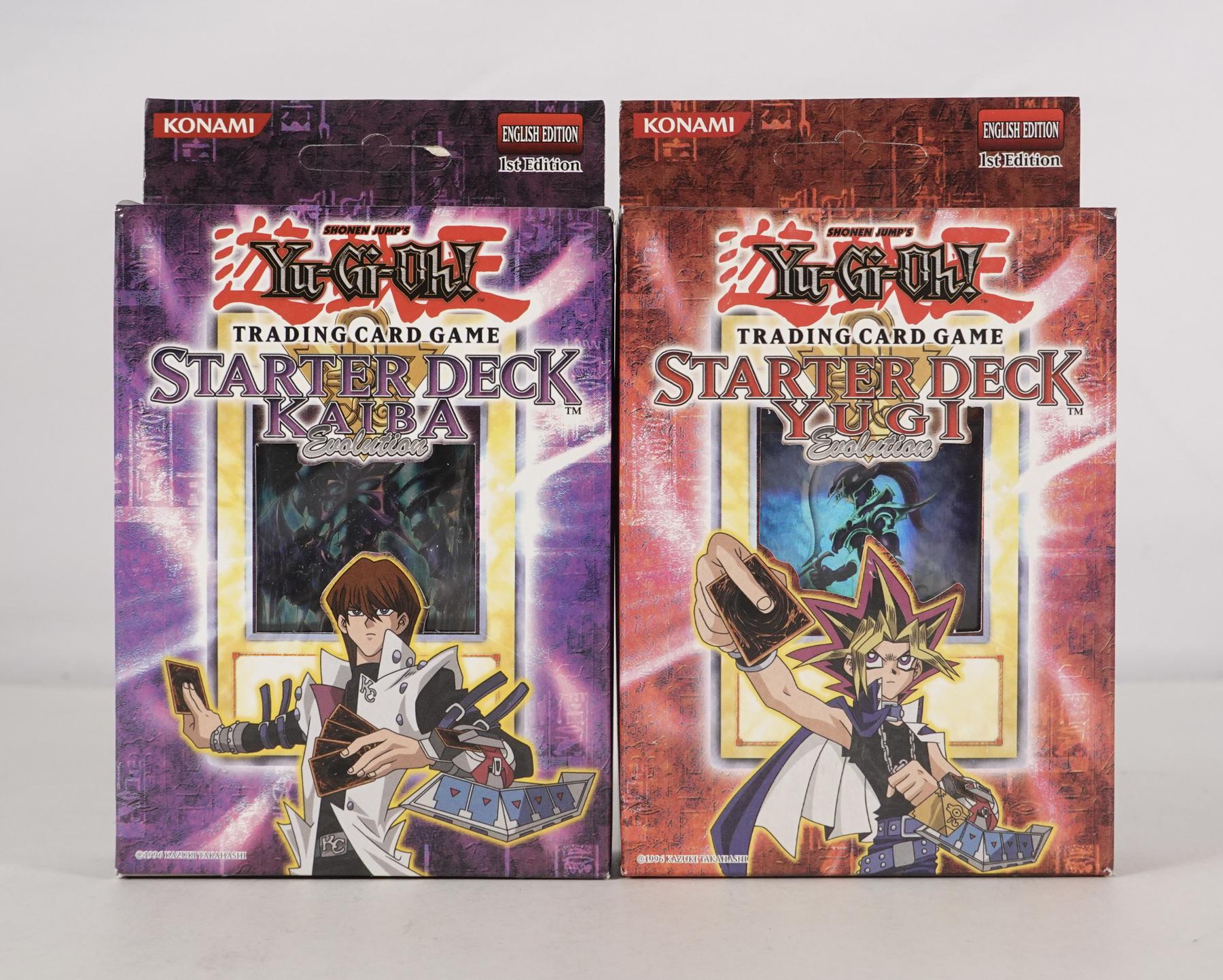 Upper Deck Yu-Gi-Oh Yugi and Kaiba Evolution 1st Edition Starter Decks SKE SYE Factory Sealed (1 of each)