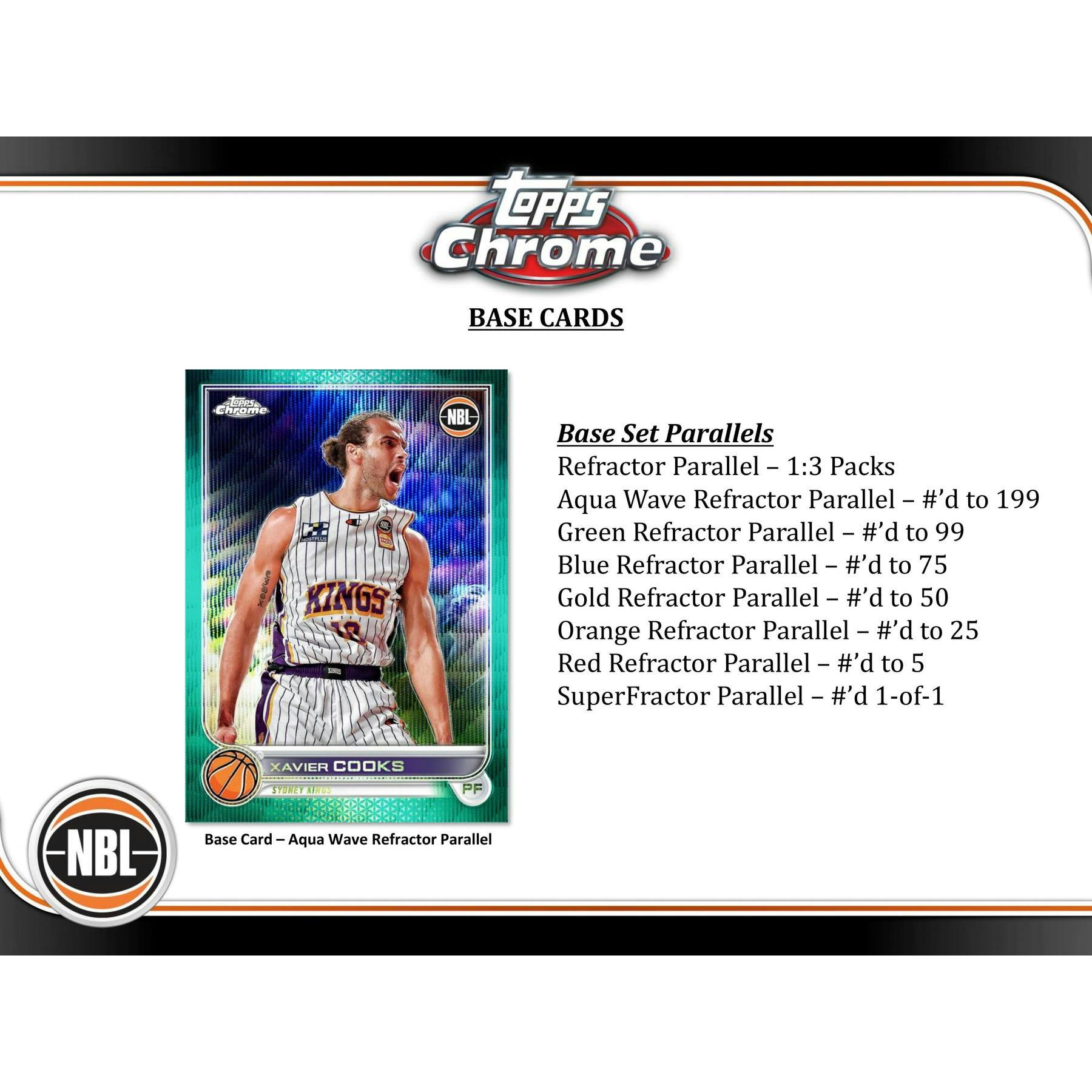 2022/23 Topps Chrome NBL Basketball Hobby Box