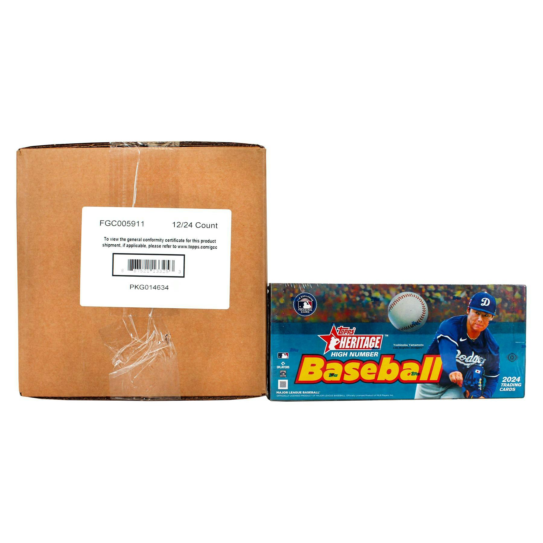 2024 Topps Heritage High Number Baseball Hobby 12-Box Case