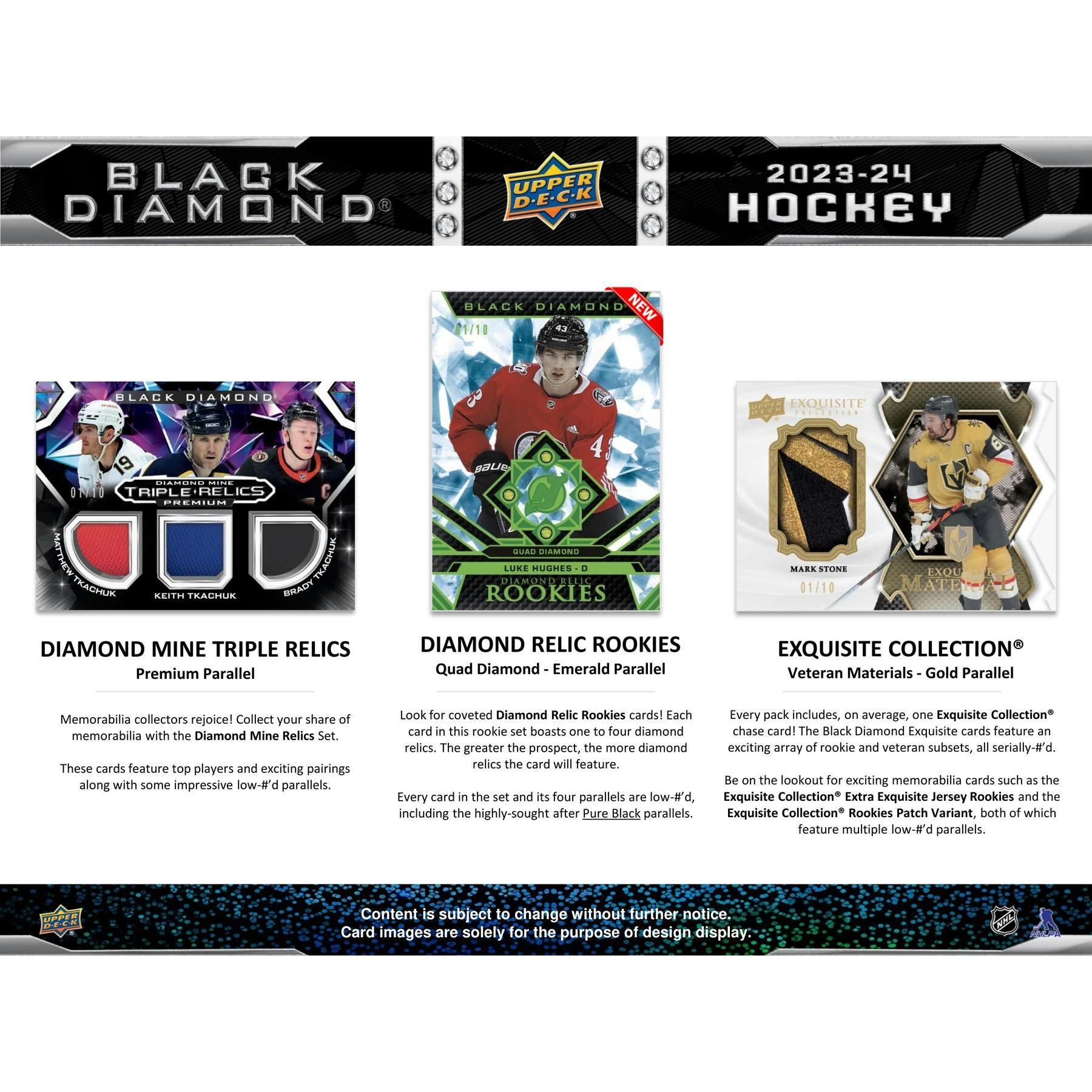 2023/24 Upper Deck Black Diamond Hockey Hobby Box