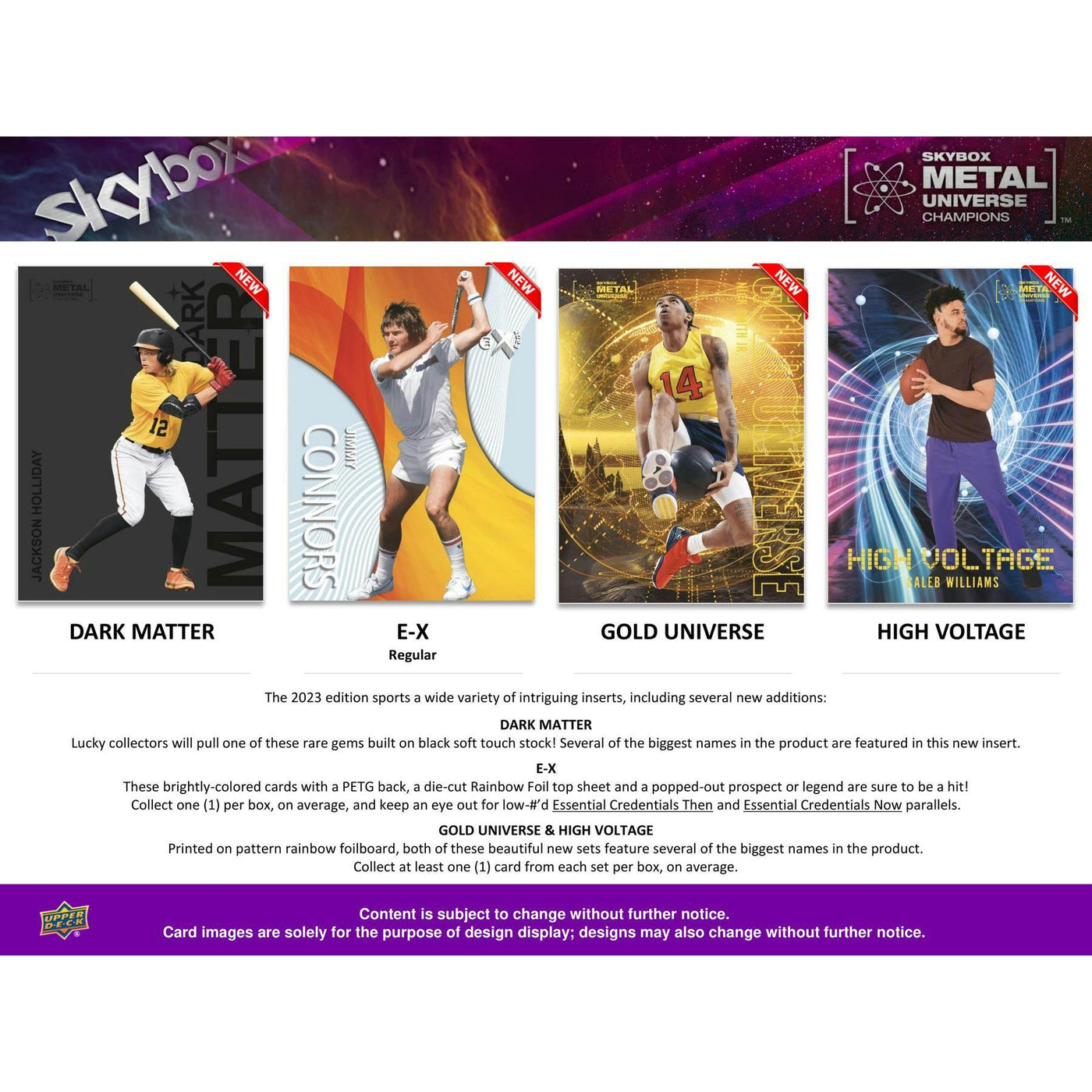 2023 Upper Deck Skybox Metal Universe Champions Hobby Box (Reed Buy)