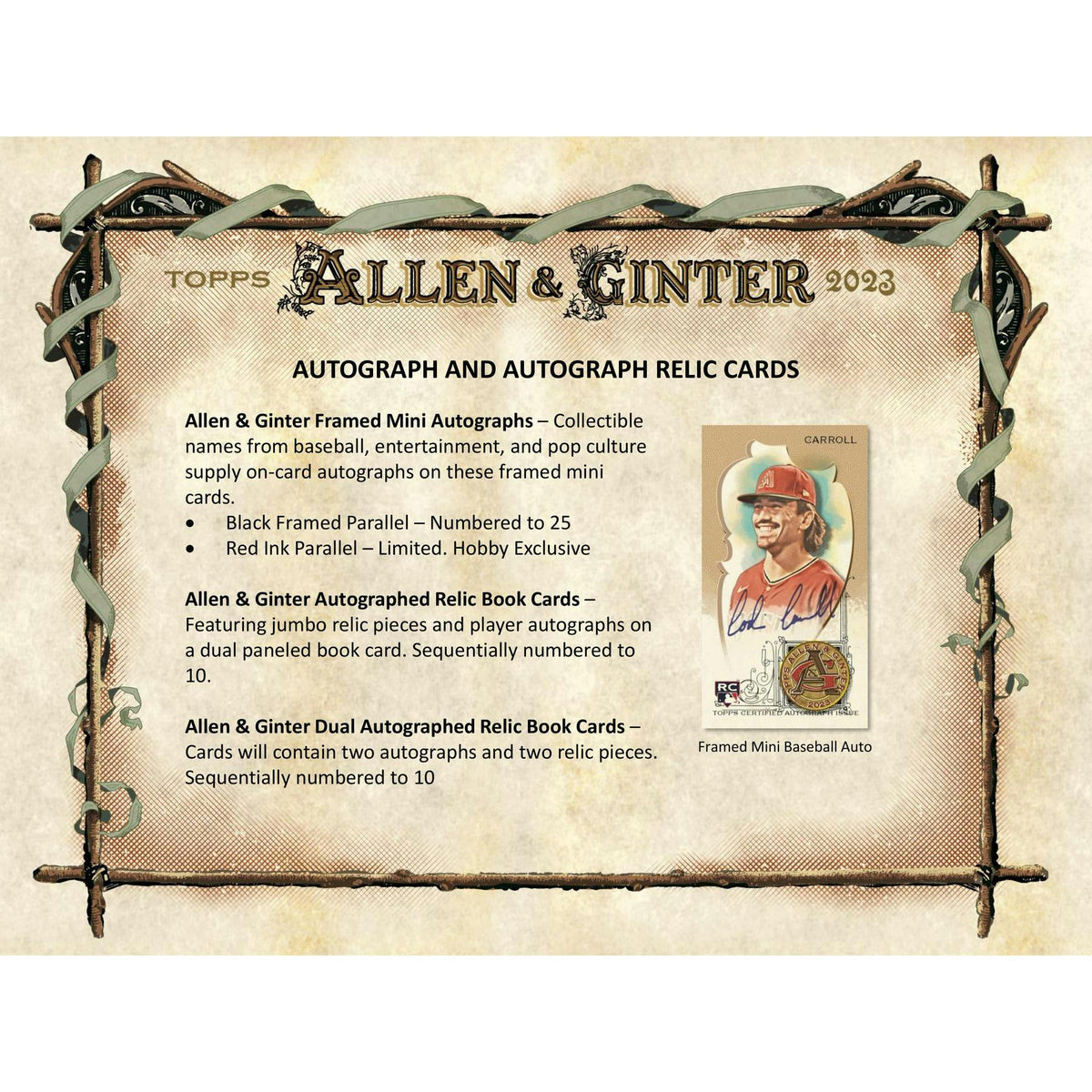 2023 Topps Allen & Ginter Baseball Hobby Box