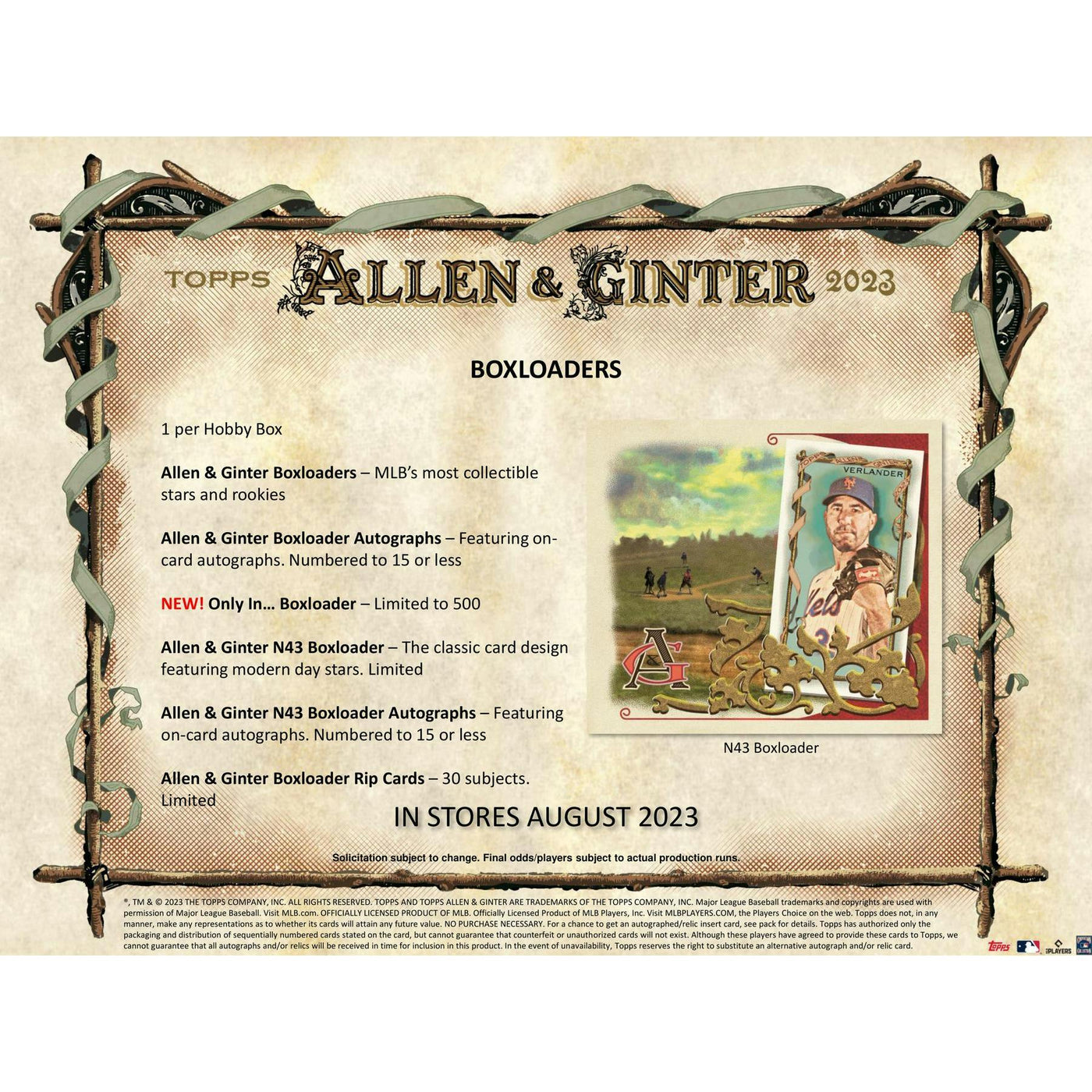 2023 Topps Allen & Ginter Baseball Hobby Box