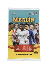 2022/23 Topps UEFA Club Competitions Merlin Chrome Soccer Hobby Pack