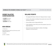 2023 Panini Donruss Soccer FIFA Women's World Cup Blaster Hobby Box