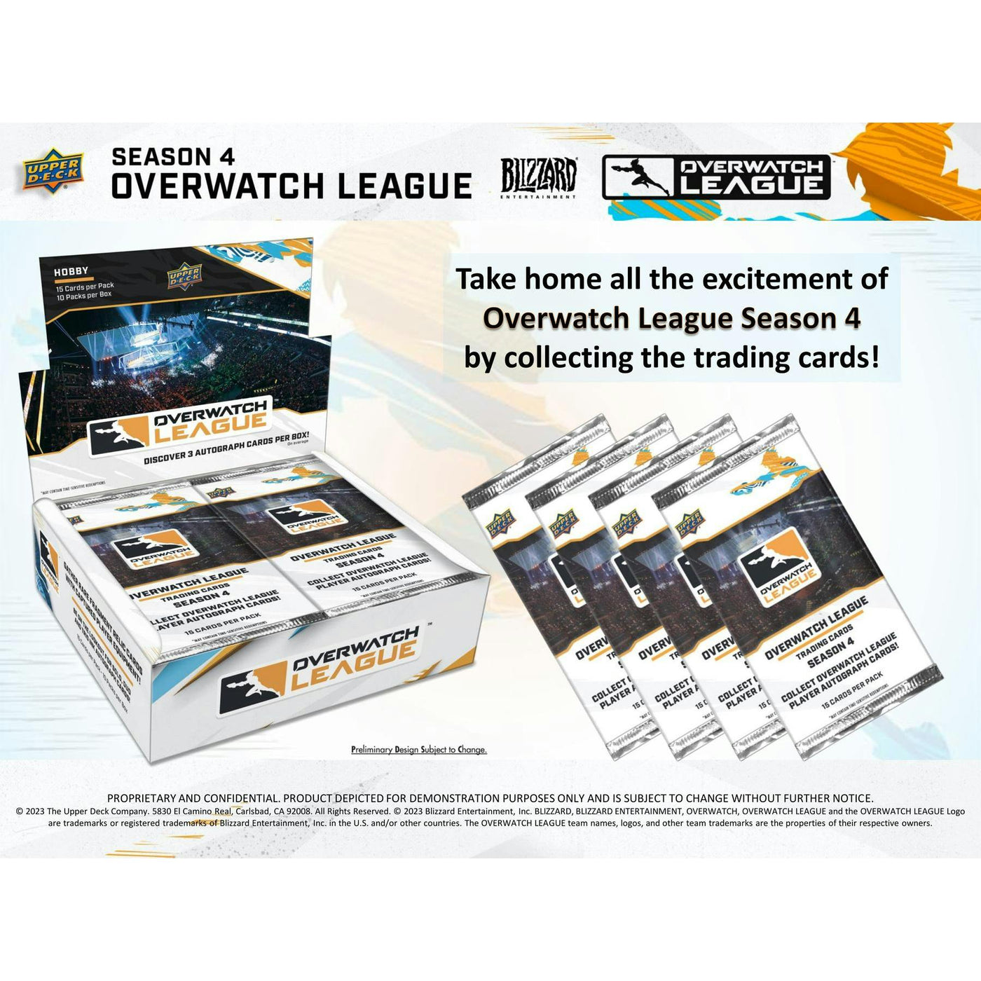 2023 Upper Deck Overwatch League Season 4 Hobby 10-Box Case