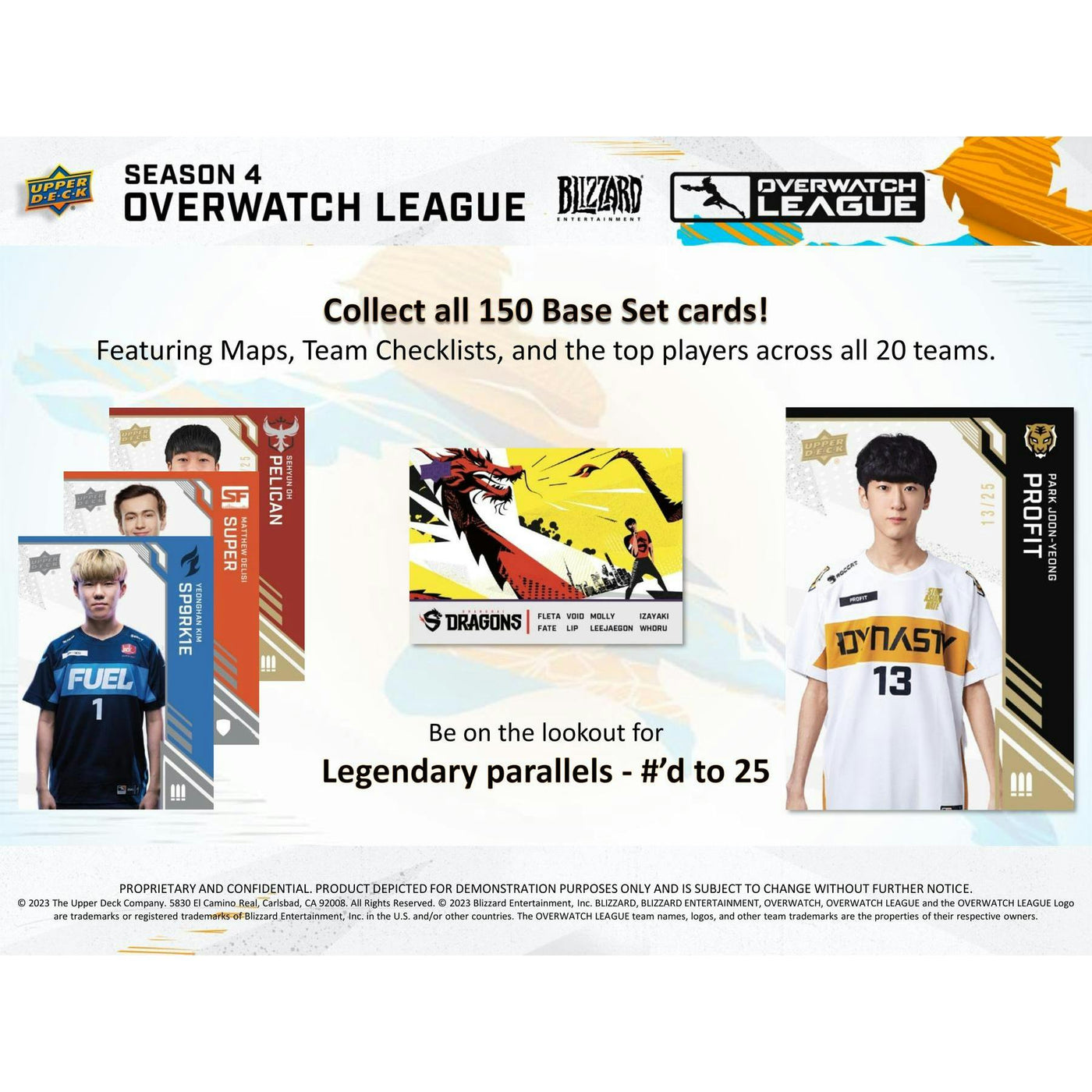 2023 Upper Deck Overwatch League Season 4 Hobby 10-Box Case