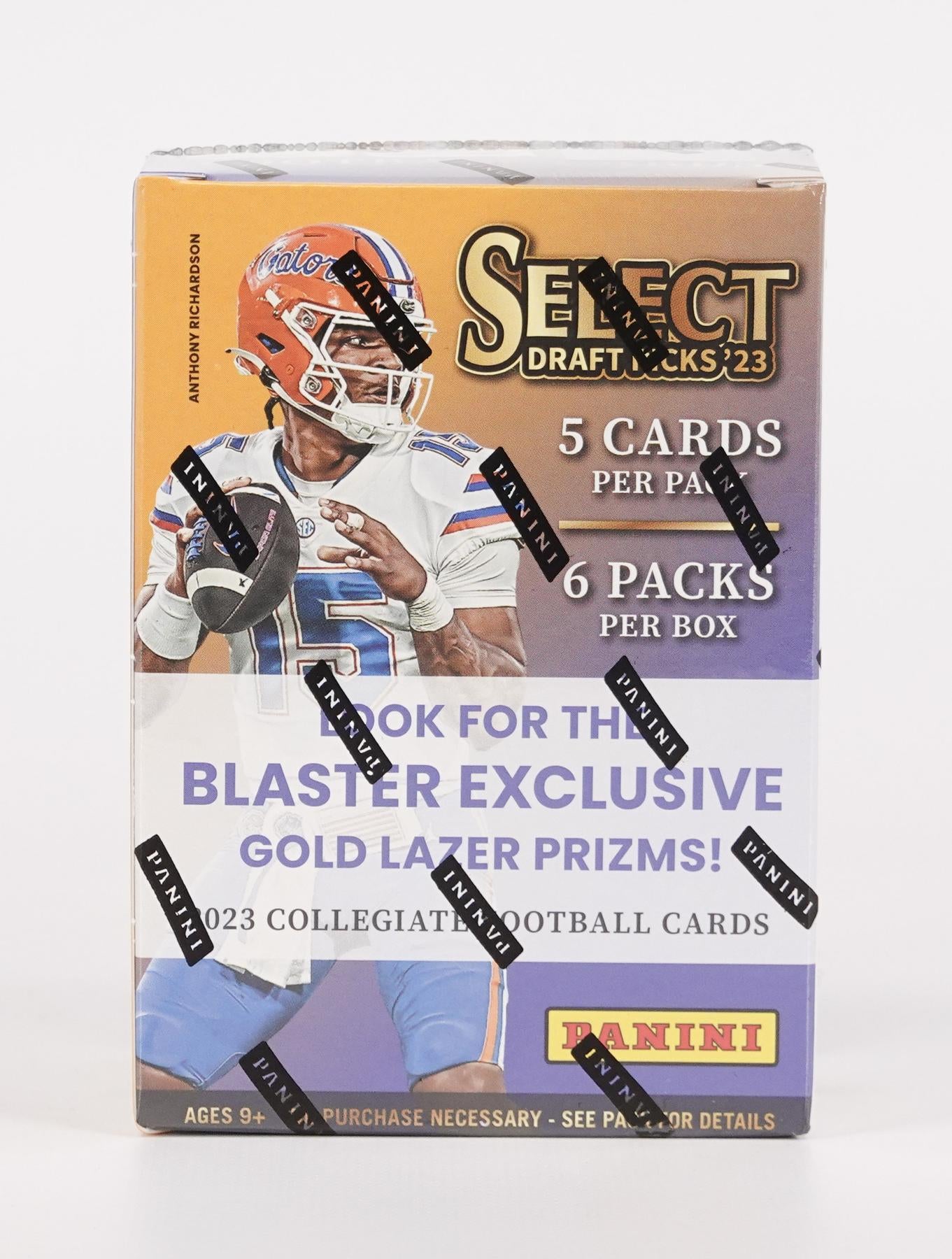 2023 Panini Select Draft Picks Football Blaster Box (Gold Lazer Prizms!)