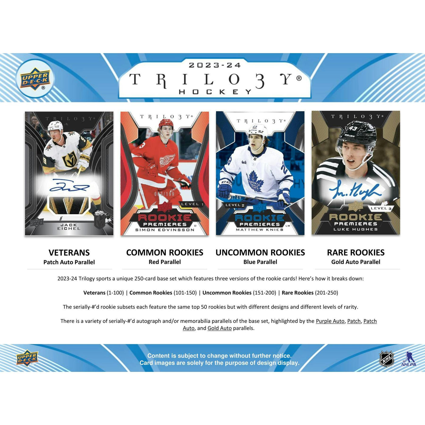 2023/24 Upper Deck Trilogy Hockey Hobby 20-Box Case