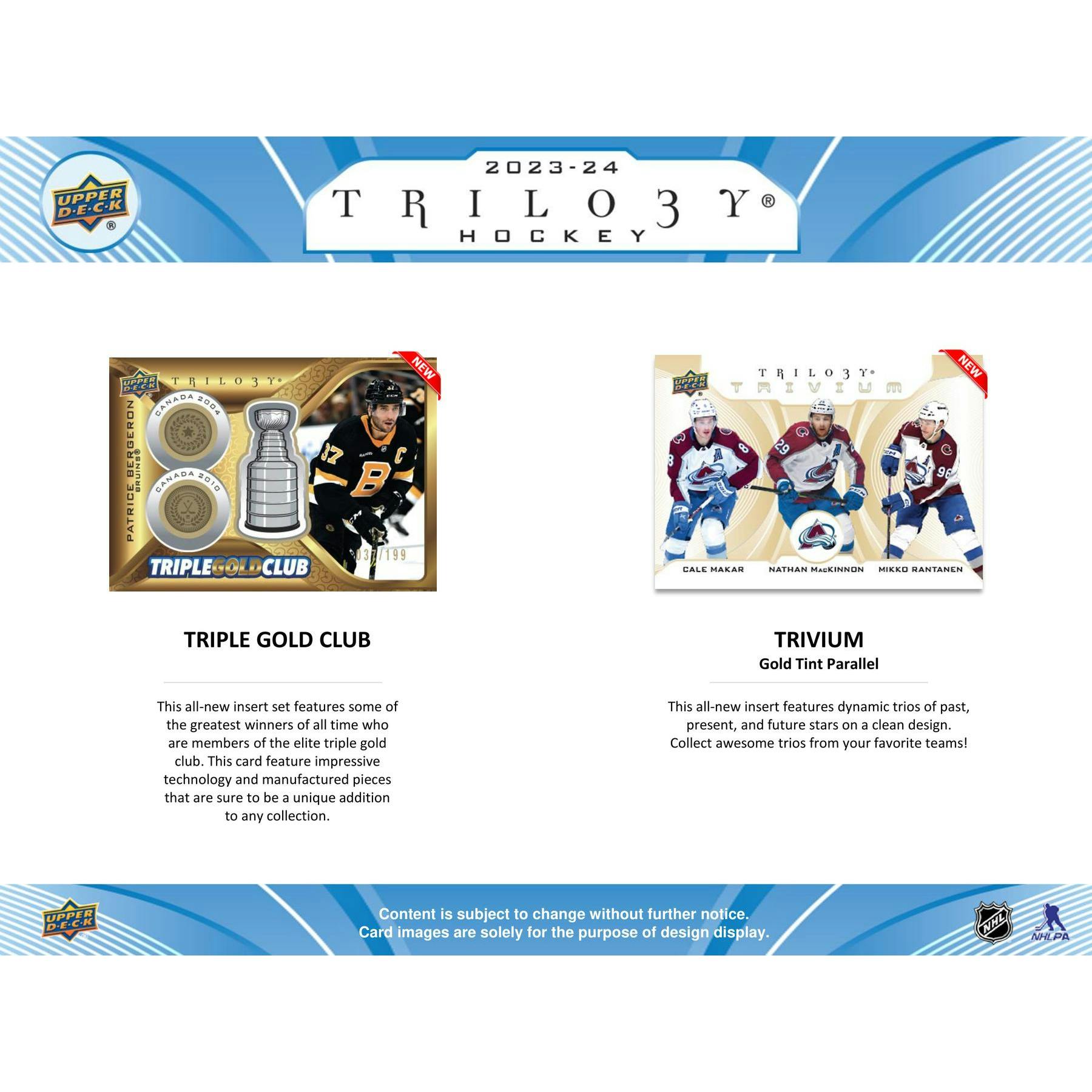 2023/24 Upper Deck Trilogy Hockey Hobby Box