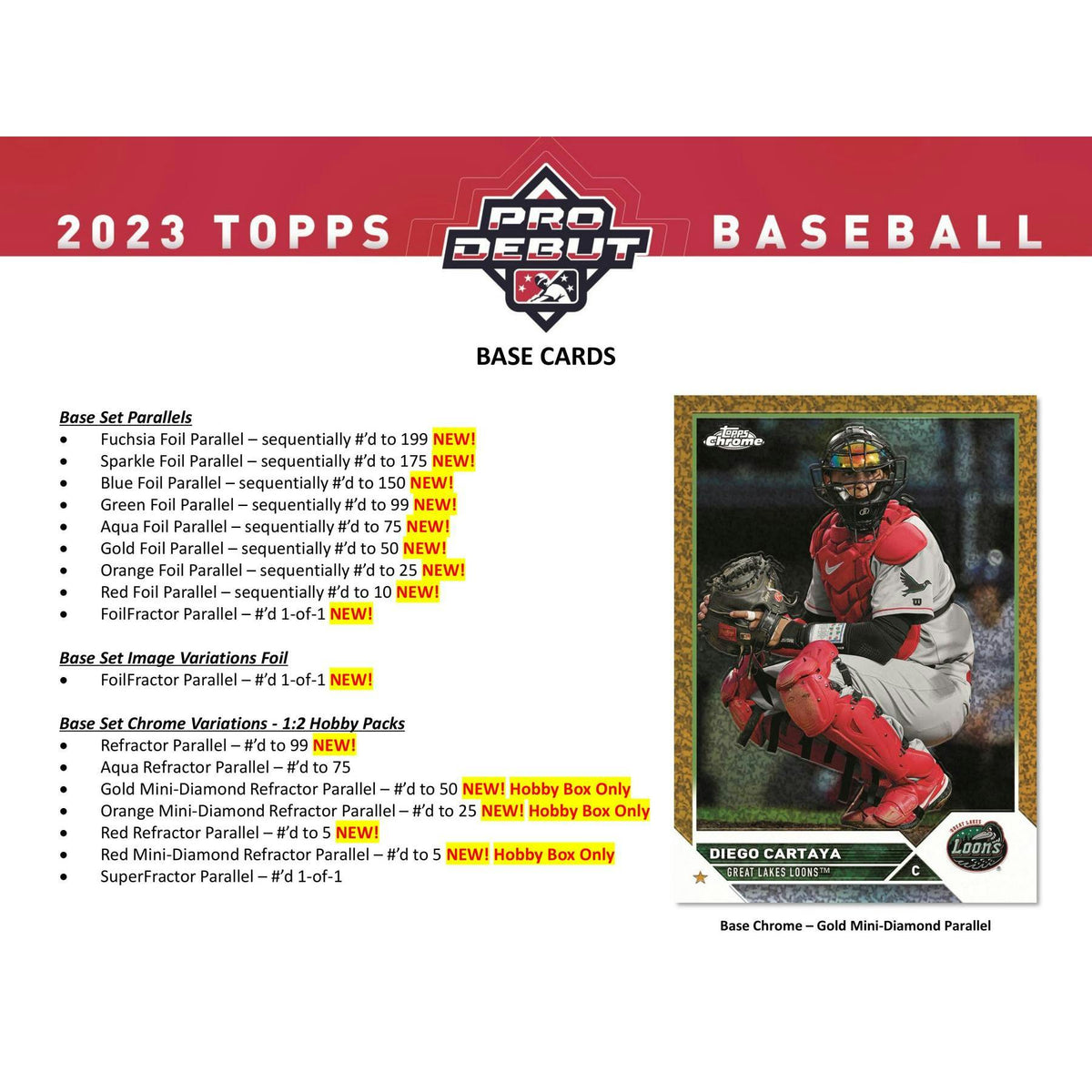 2023 Topps Pro Debut Baseball Hobby Box