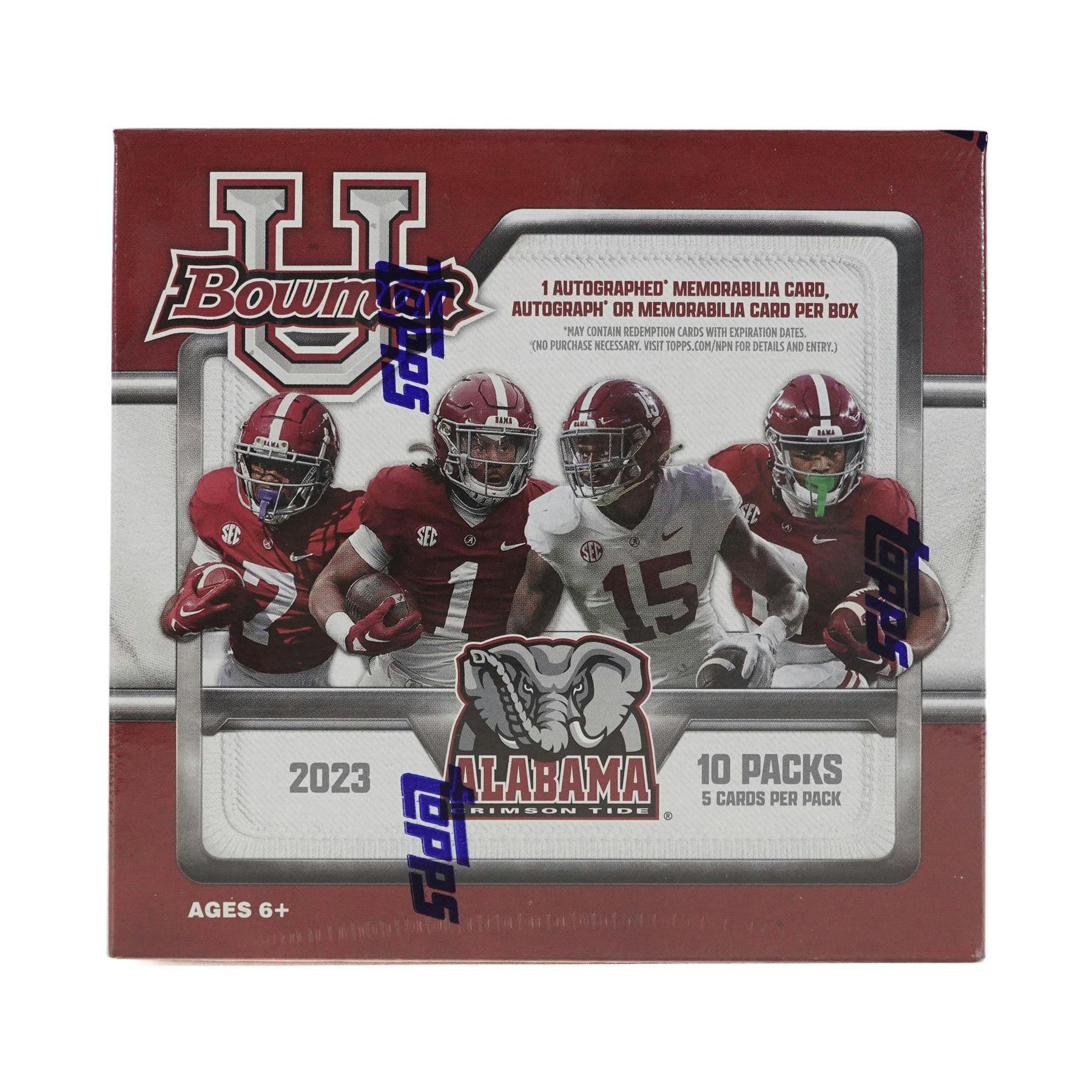 2023 Bowman University Alabama Football Hobby 20-Box Case