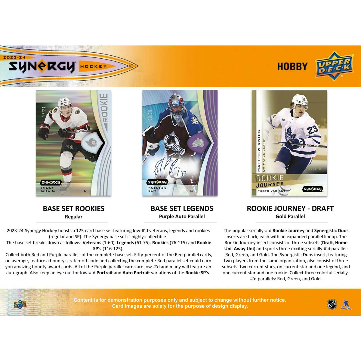 2023/24 Upper Deck Synergy Hockey Hobby Box