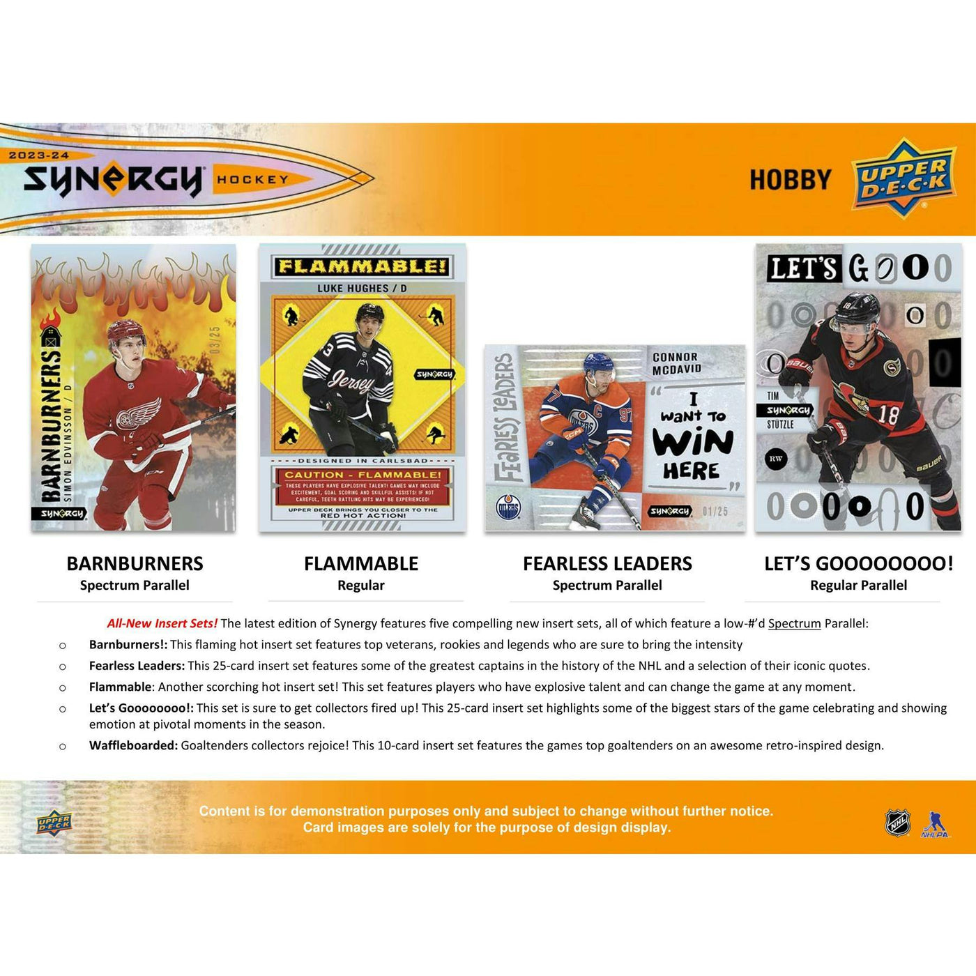2023/24 Upper Deck Synergy Hockey Hobby 16-Box Case