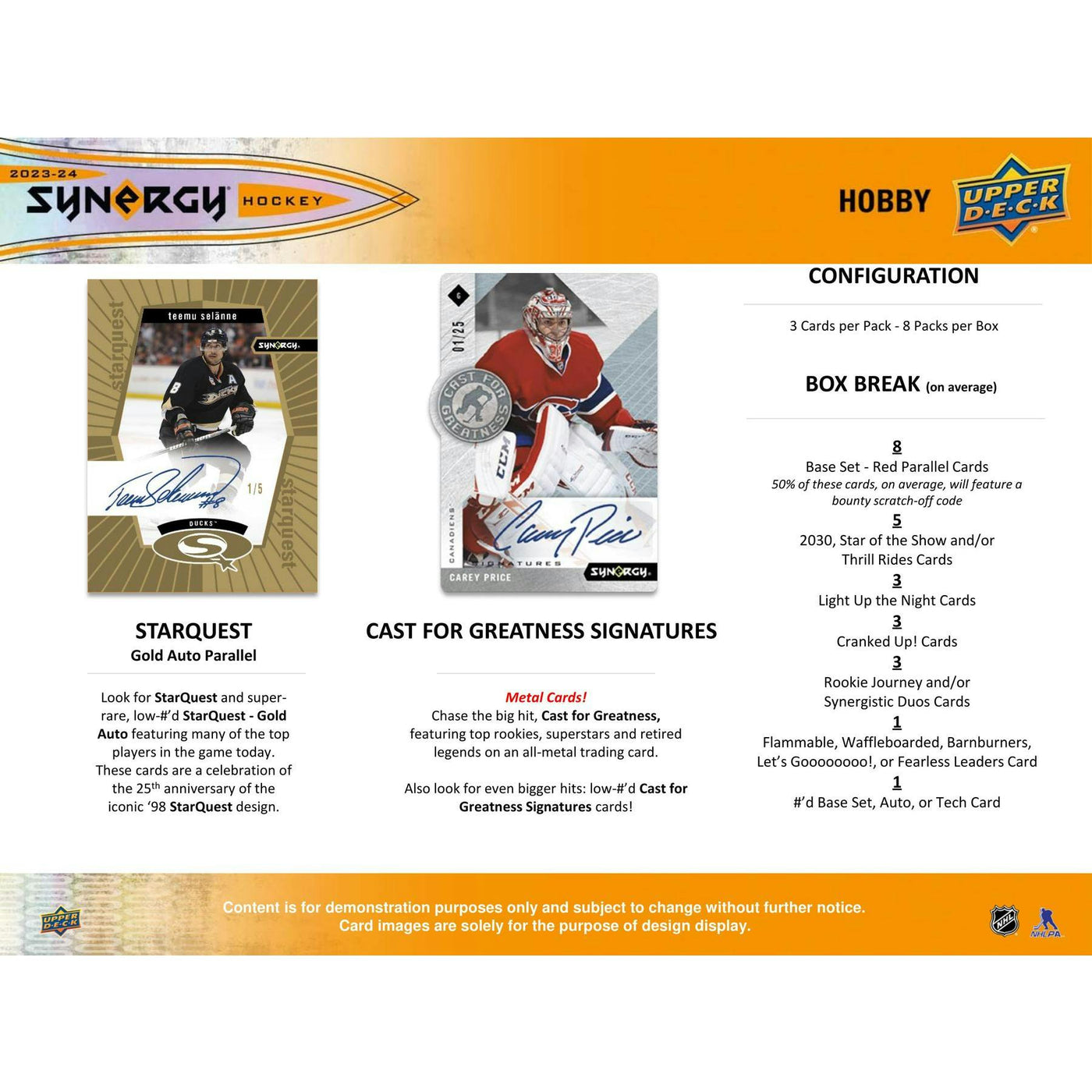 2023/24 Upper Deck Synergy Hockey Hobby Box