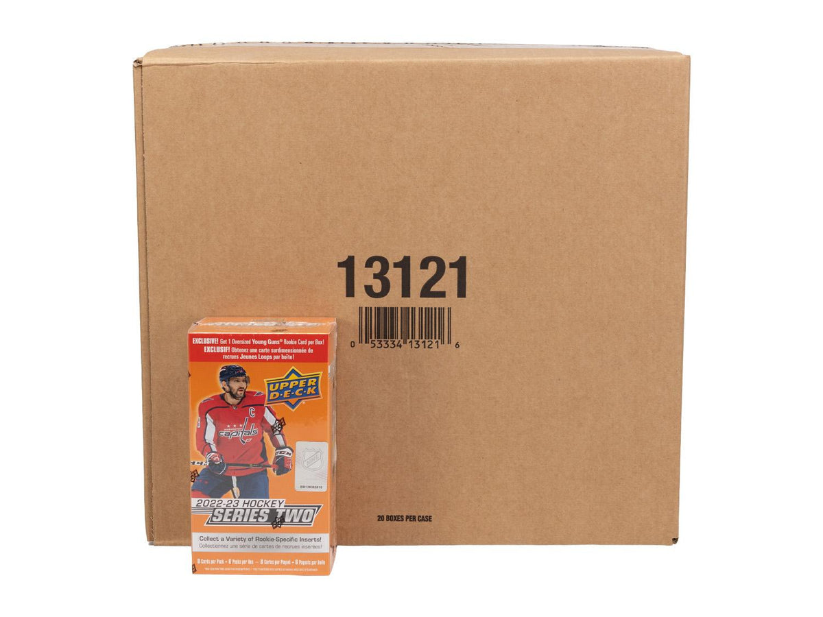 2022/23 Upper Deck Series 2 Hockey Blaster 20-Box Case (Oversized Young Guns!)