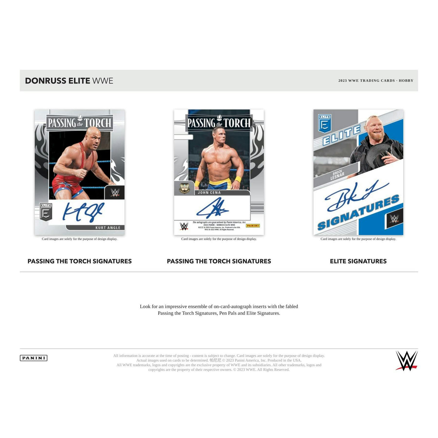 2023 Panini Donruss Elite WWE Wrestling Hobby 12-Box Case