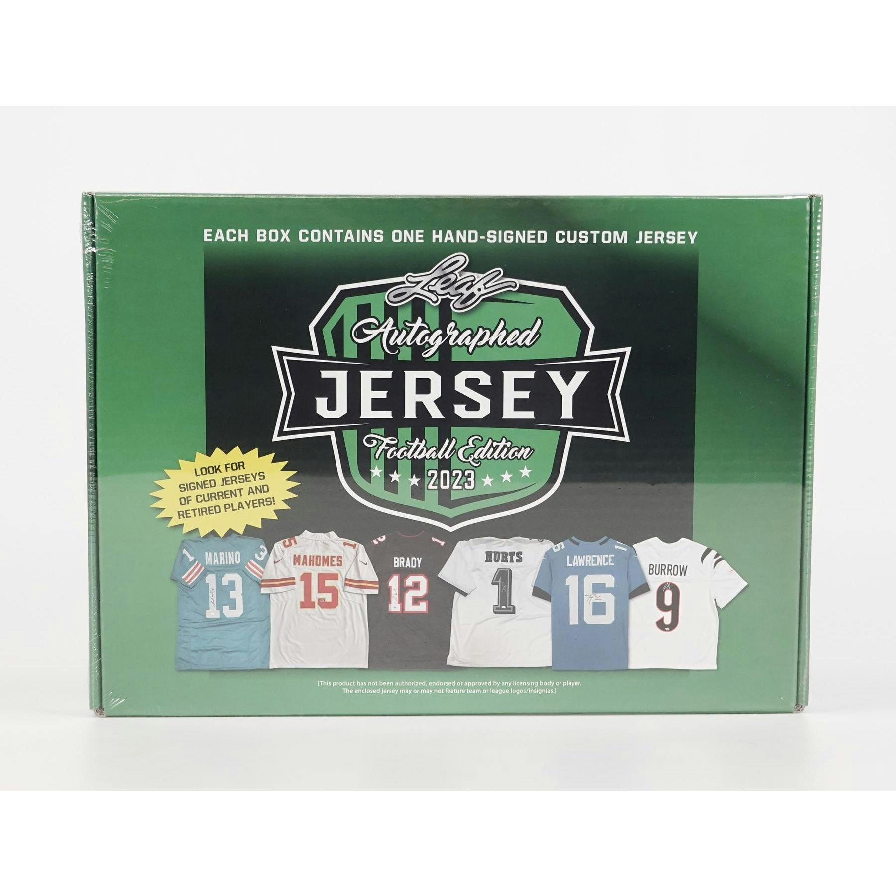 2023 Leaf Autographed Football Jersey Edition Hobby Box (Reed Buy)