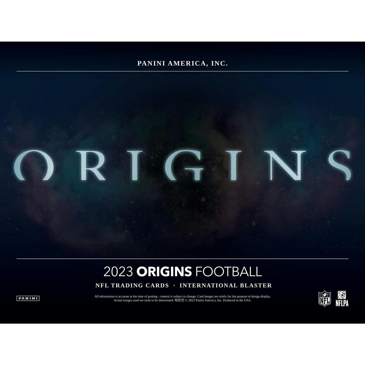 2023 Panini Origins International Football Blaster 20-Box Case