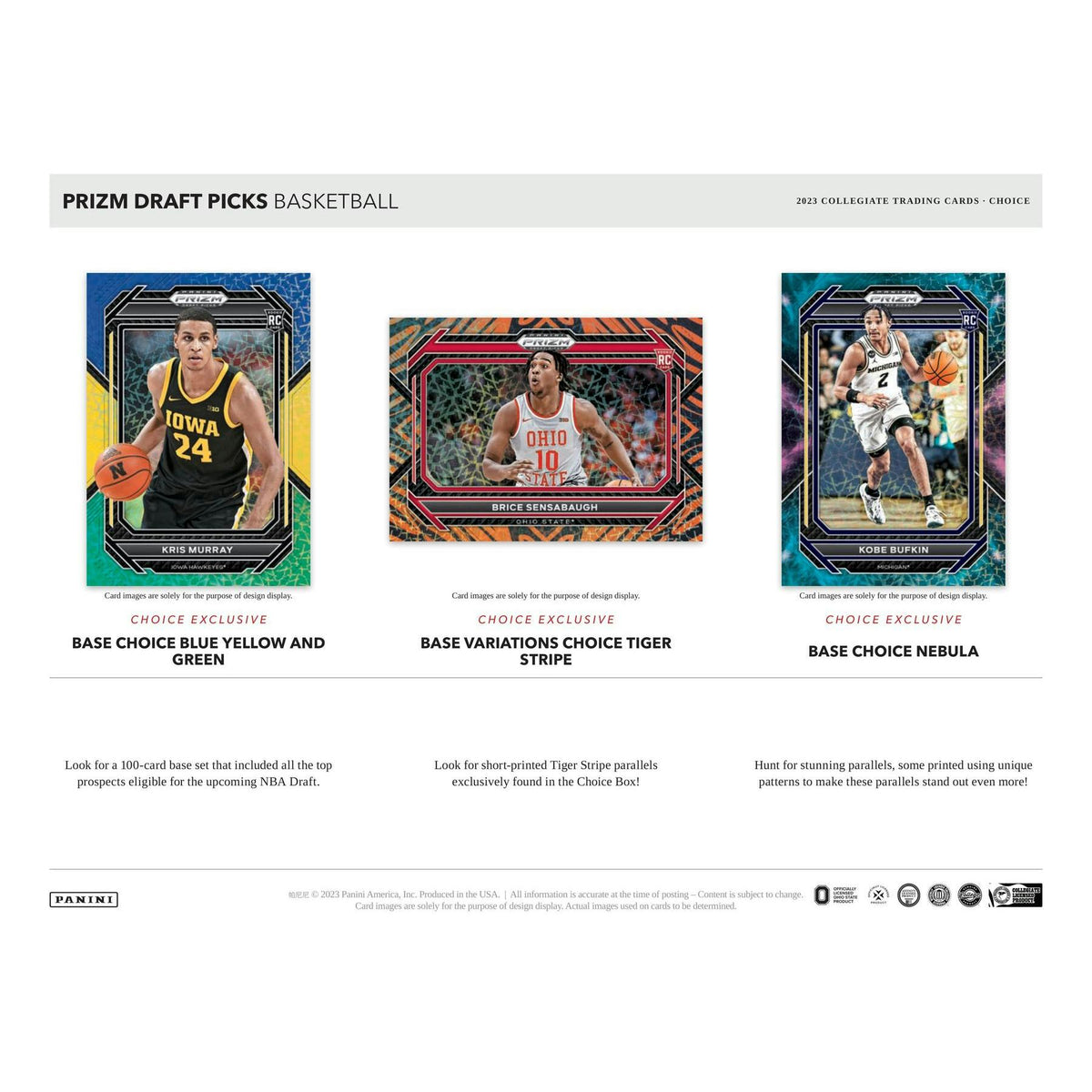 2023/24 Panini Prizm Draft Picks Basketball Choice Box