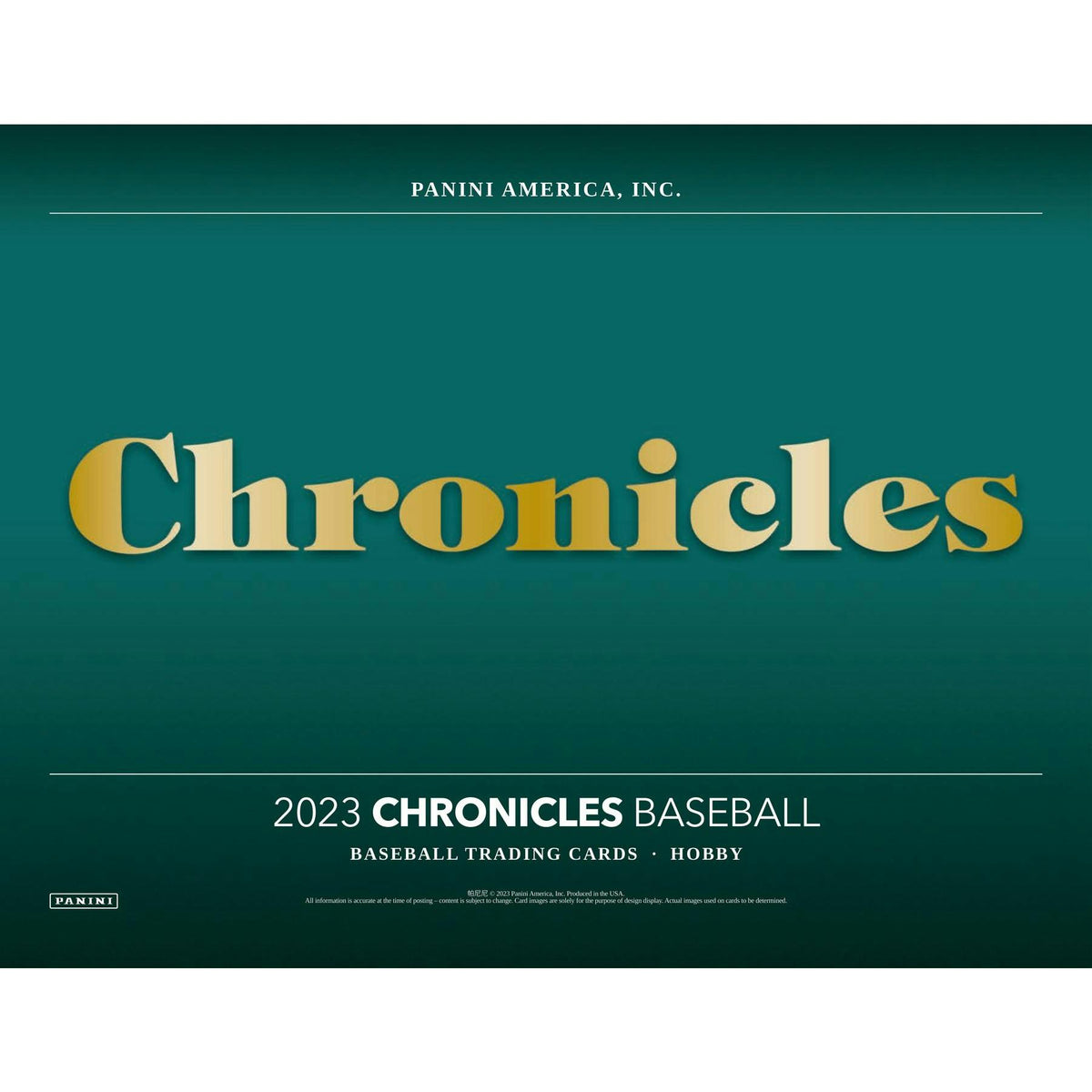 2023 Panini Chronicles Baseball Hobby Box (Reed Buy)