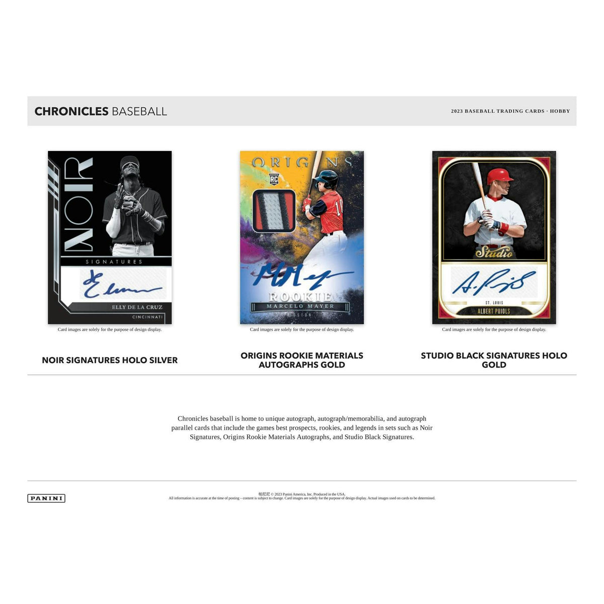 2023 Panini Chronicles Baseball Hobby Box
