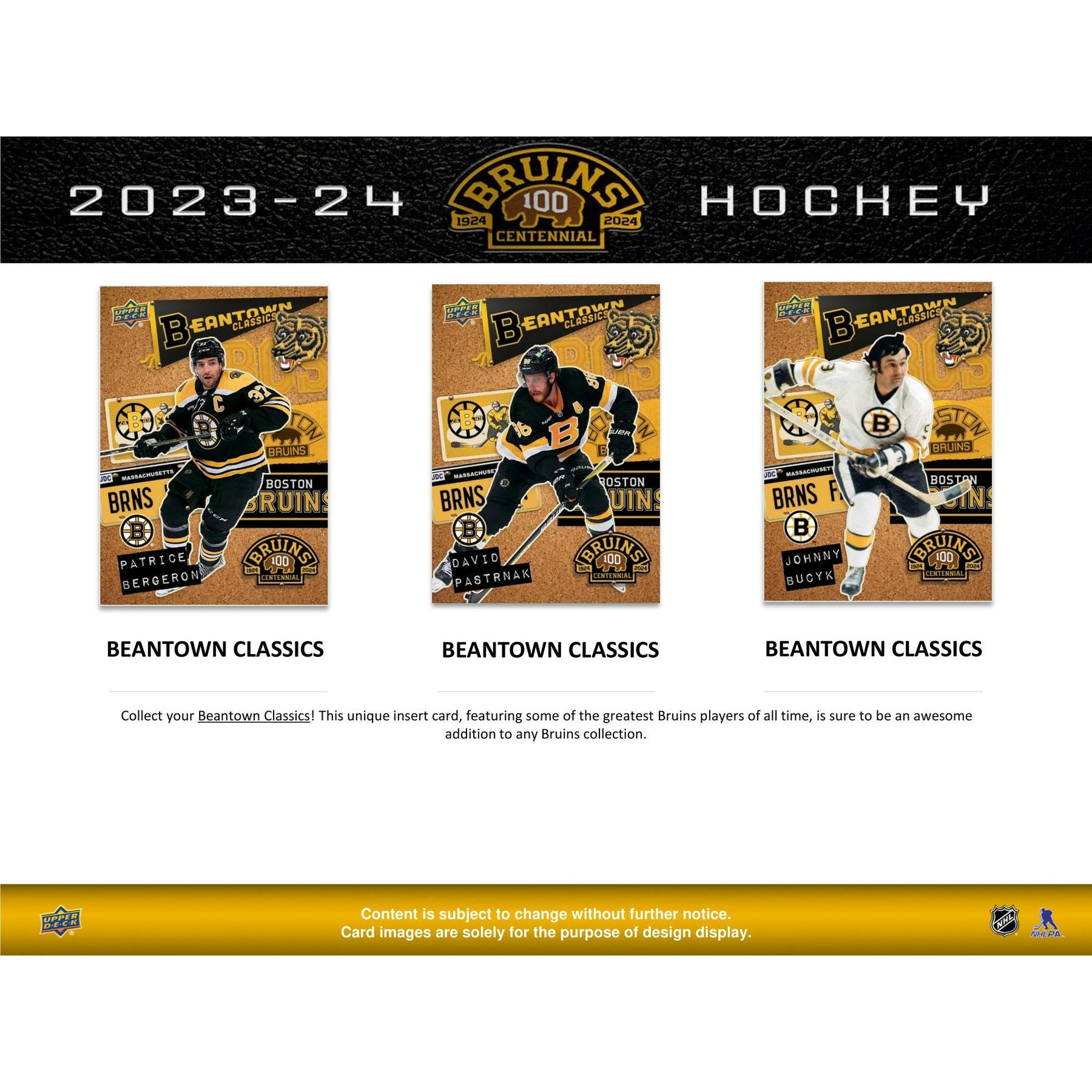 2023/24 Upper Deck Boston Bruins Centennial Hockey Box Set