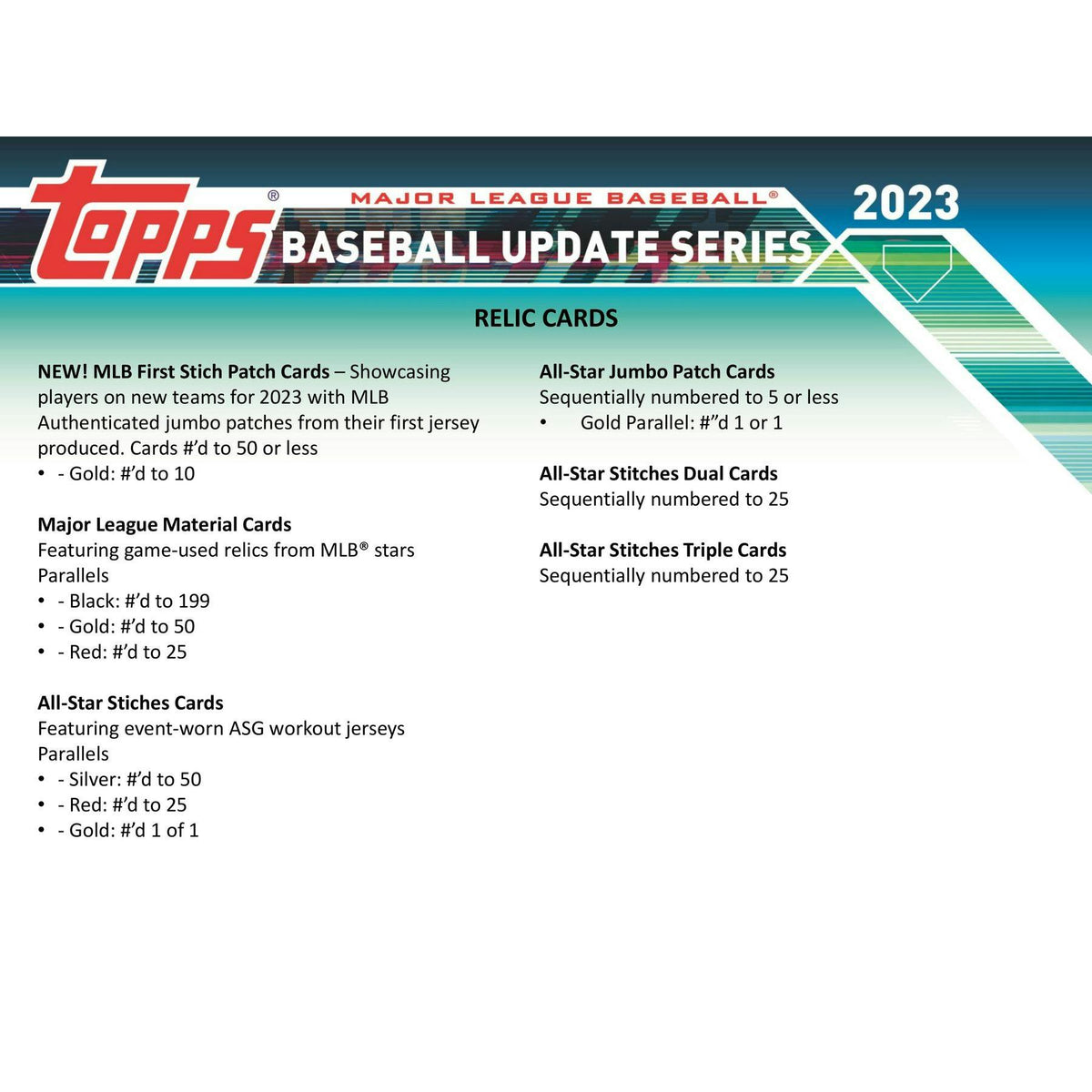 2023 Topps Update Series Baseball Hanger Box