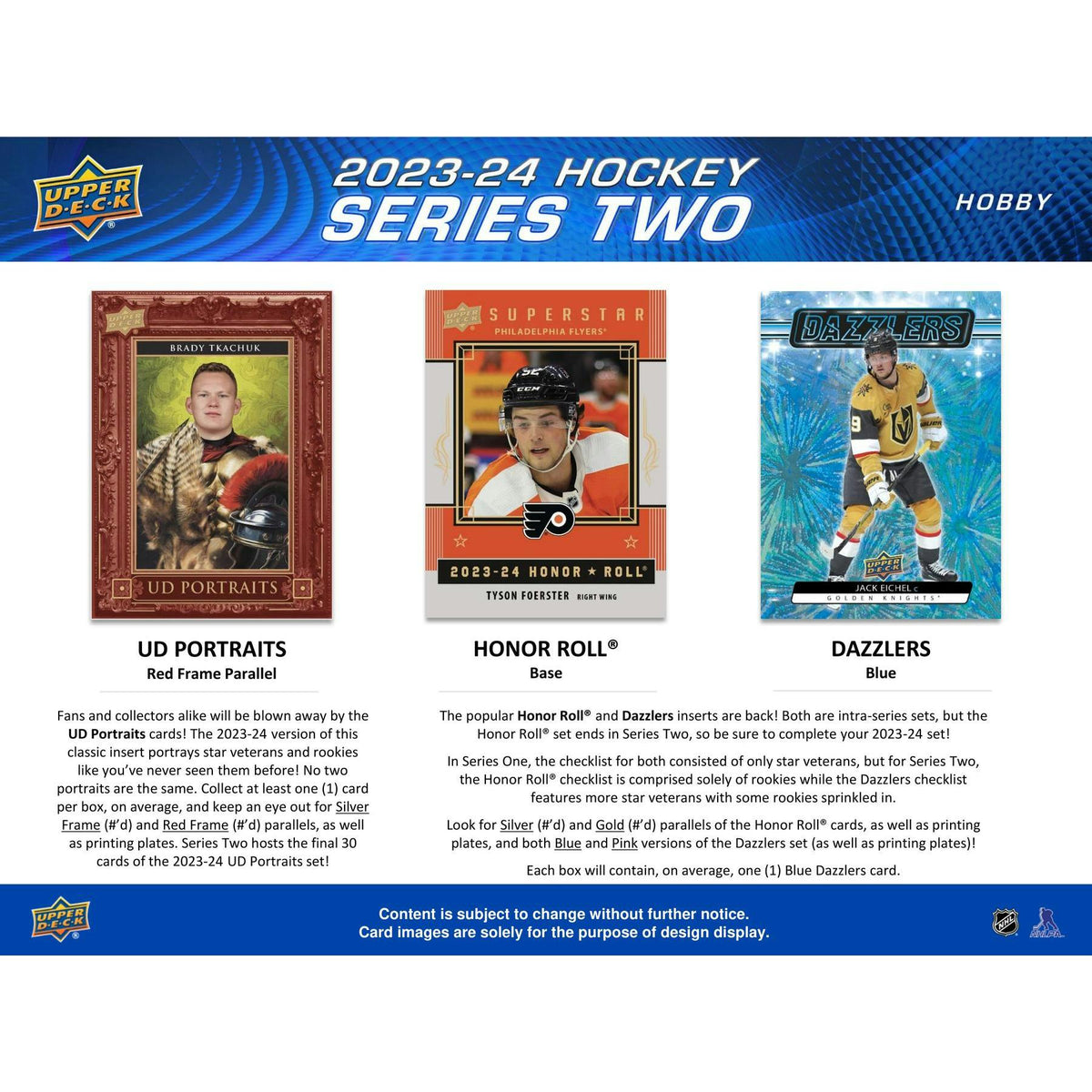 2023/24 Upper Deck Series 2 Hockey Hobby Box