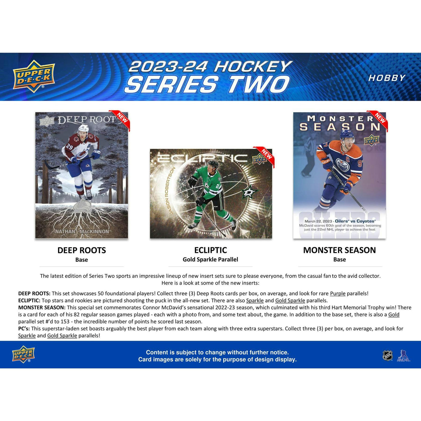 2023/24 Upper Deck Series 2 Hockey Hobby 12-Box Case