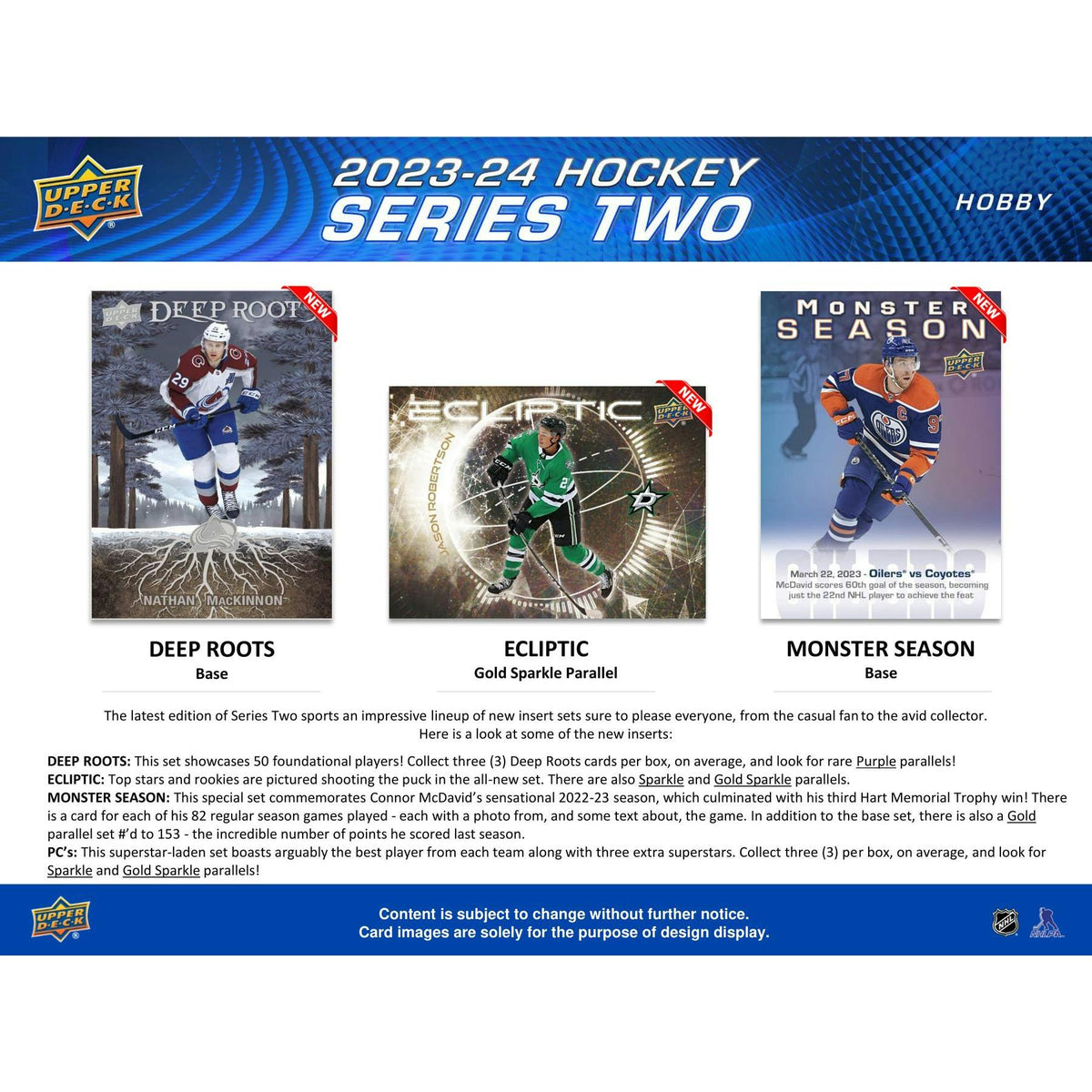 2023/24 Upper Deck Series 2 Hockey Hobby Box