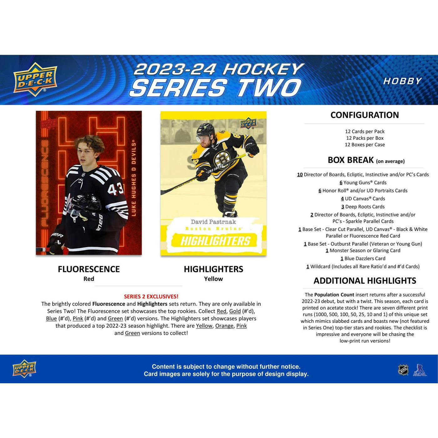 2023/24 Upper Deck Series 2 Hockey Hobby Box