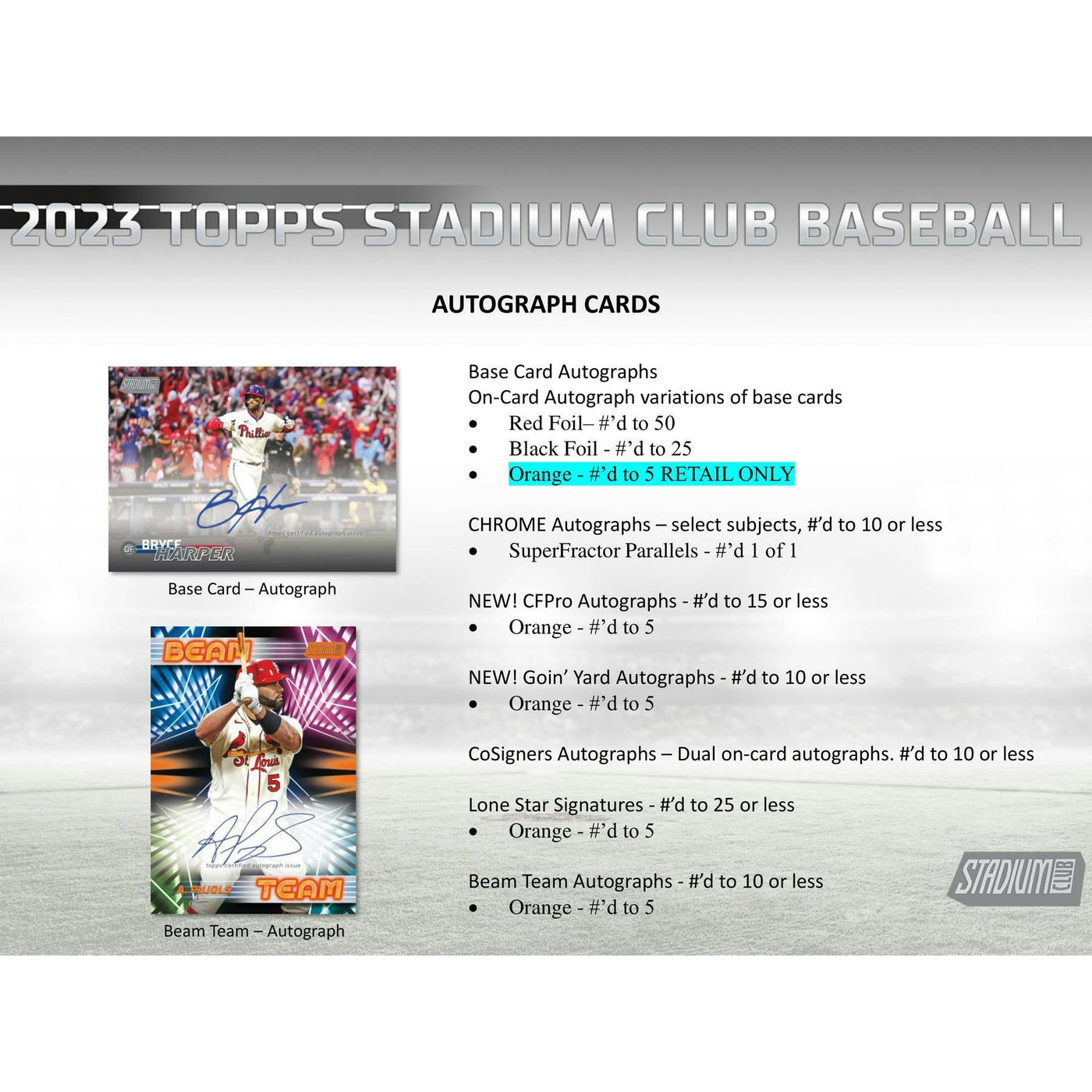 2023 Topps Stadium Club Baseball Blaster Box (Reed Buy)