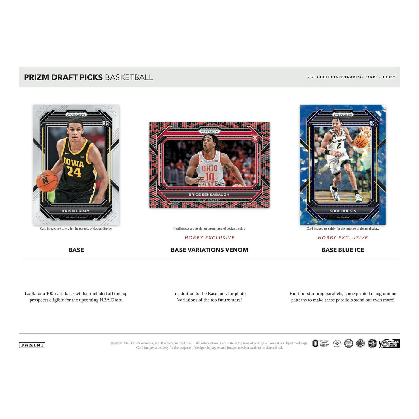2023/24 Panini Prizm Draft Picks Basketball Hobby 16-Box Case