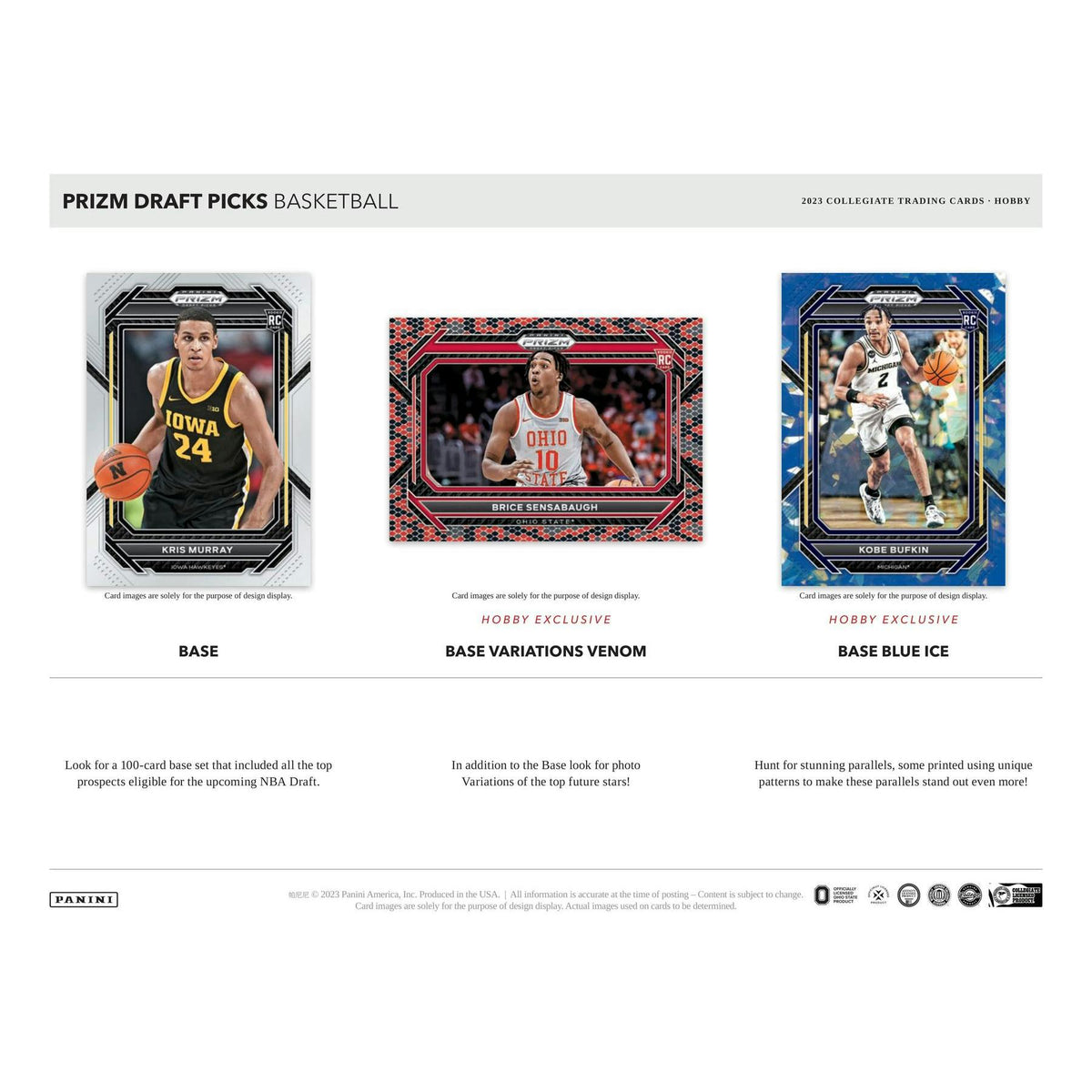 2023/24 Panini Prizm Draft Picks Basketball Hobby Box