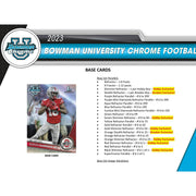 2023 Bowman University Chrome Football Hobby Box