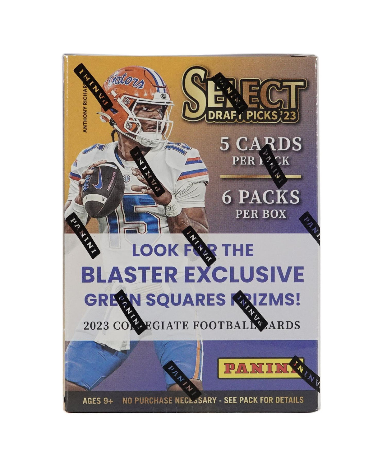 2023 Panini Select Draft Picks Football Blaster Hobby Box (Green Square Prizms!)
