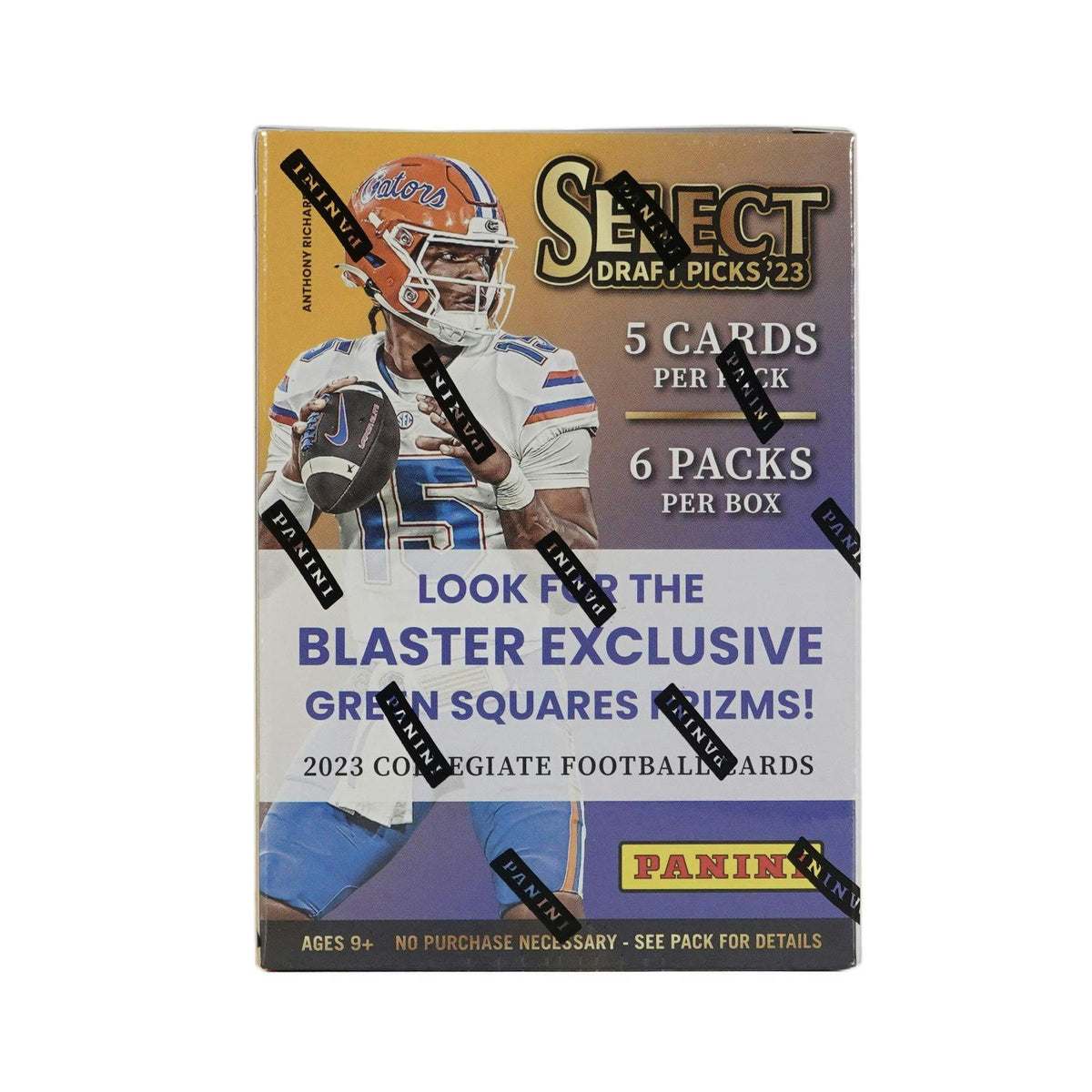 2023 Panini Select Draft Picks Football Blaster Hobby Box (Green Square Prizms!)