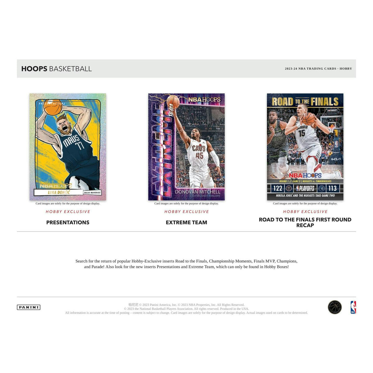 2023/24 Panini NBA Hoops Basketball Hobby Box (Reed Buy)