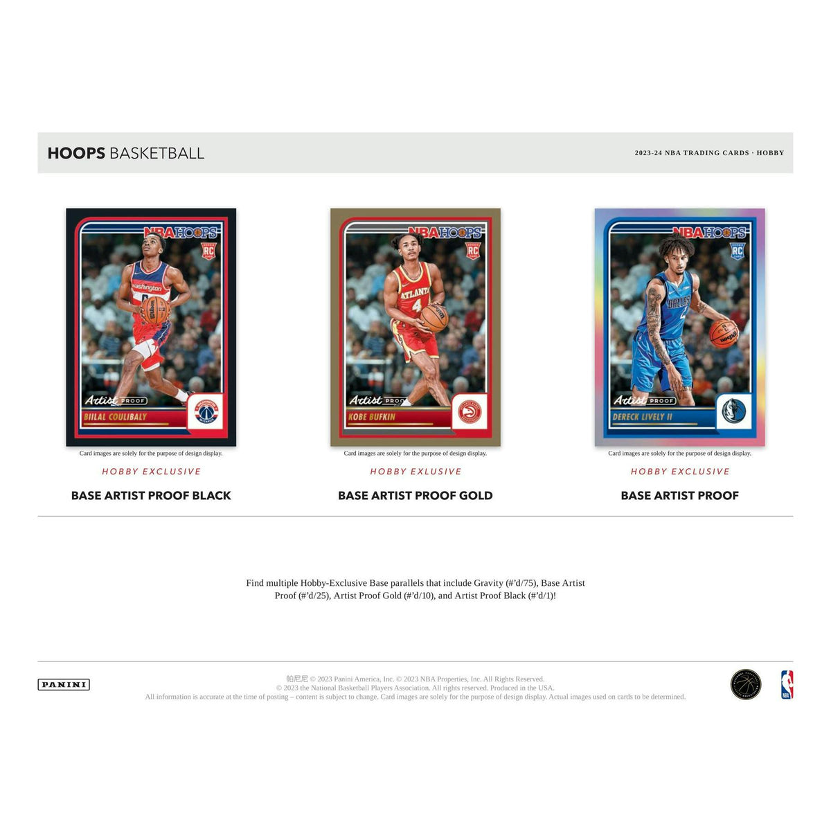 2023/24 Panini NBA Hoops Basketball Hobby Box