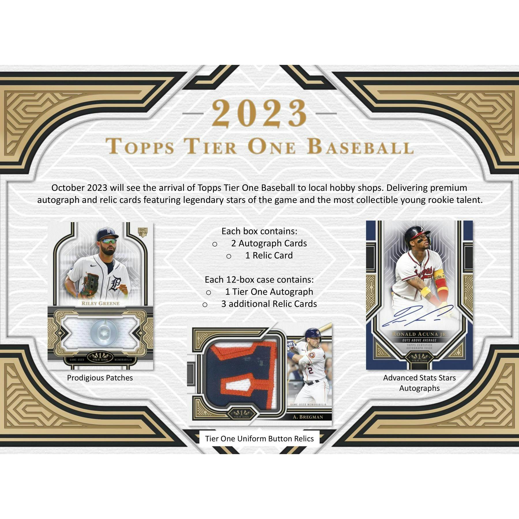 2023 Topps Tier One Baseball Hobby Box