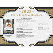 2023 Topps Tier One Baseball Hobby 12-Box Case