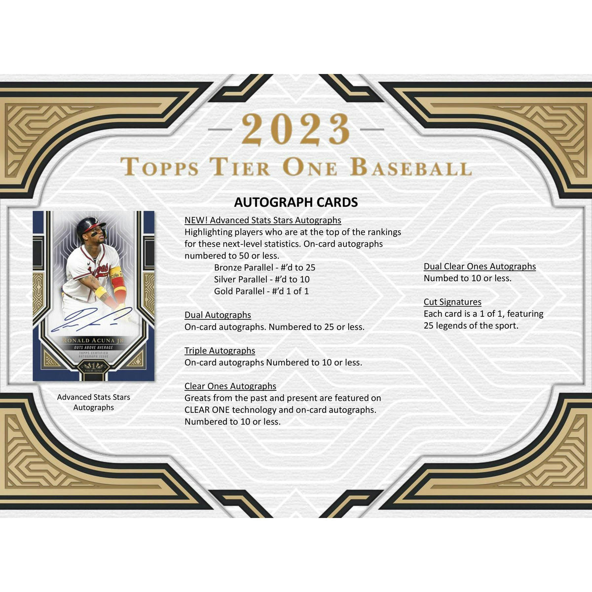 2023 Topps Tier One Baseball Hobby Box