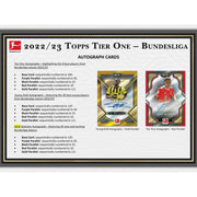 2022/23 Topps Tier One Bundesliga Soccer Hobby 12-Box Case
