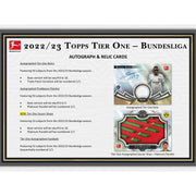 2022/23 Topps Tier One Bundesliga Soccer Hobby 12-Box Case