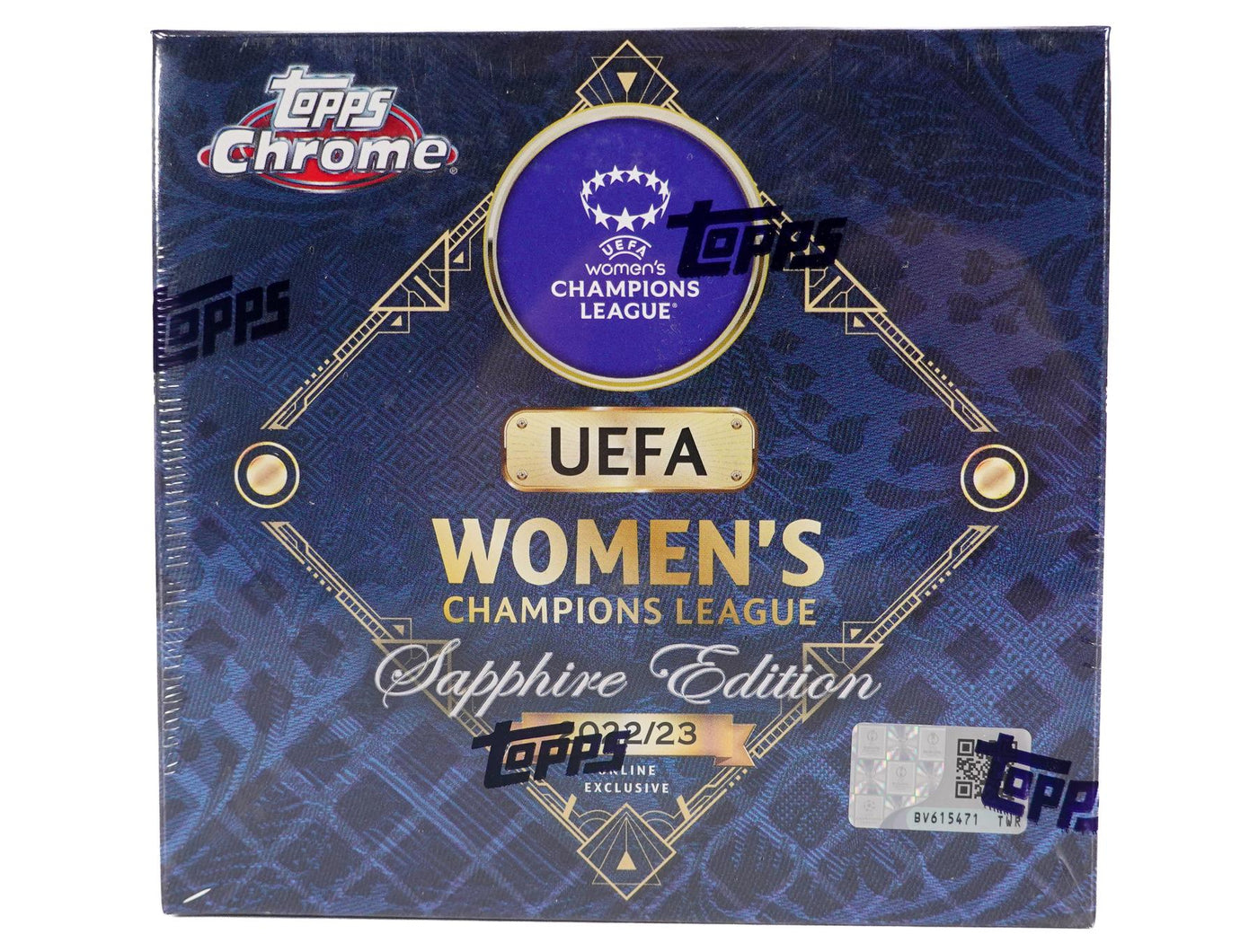 2022/23 Topps Chrome UEFA Women's Champions League Sapphire Edition Soccer Hobby Box