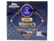 2022/23 Topps Chrome UEFA Women's Champions League Sapphire Edition Soccer Hobby Box