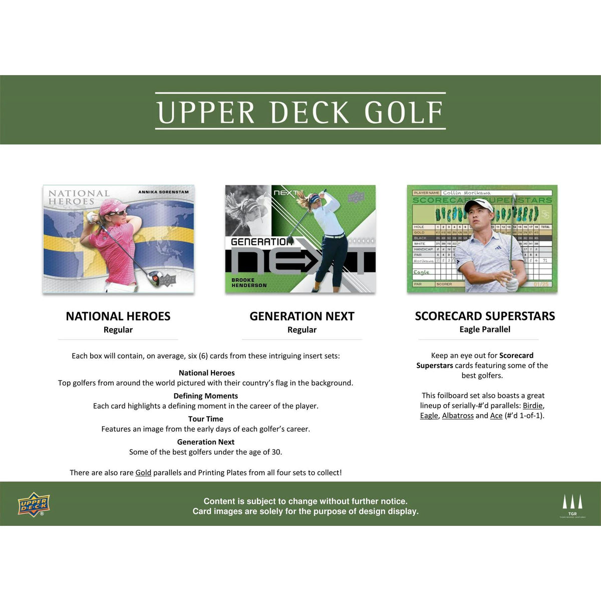 2024 Upper Deck Golf Hobby 12-Box Case