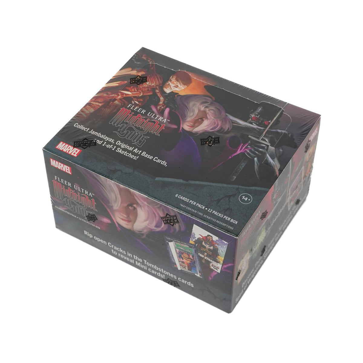 2023 Upper Deck Marvel Fleer Ultra Midnight Sons Trading Cards Hobby 12-Box Case