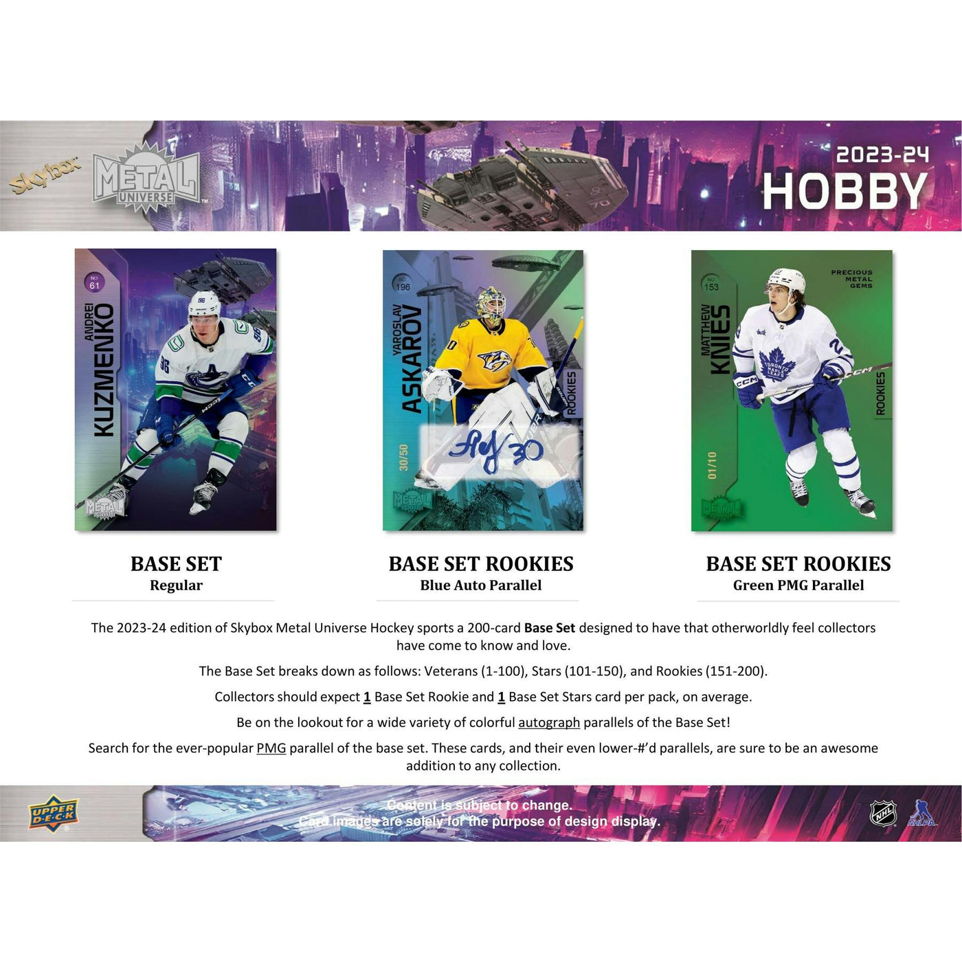 2023/24 Upper Deck Skybox Metal Universe Hockey Hobby Box